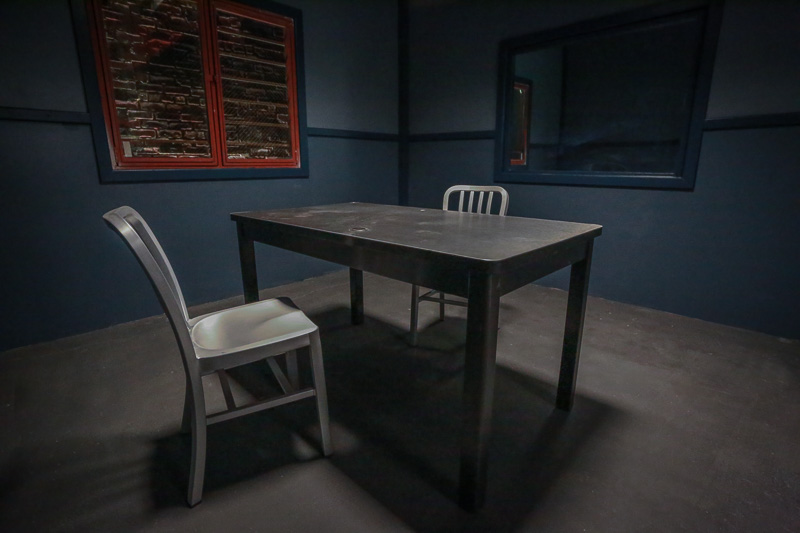 interrogation room standing set